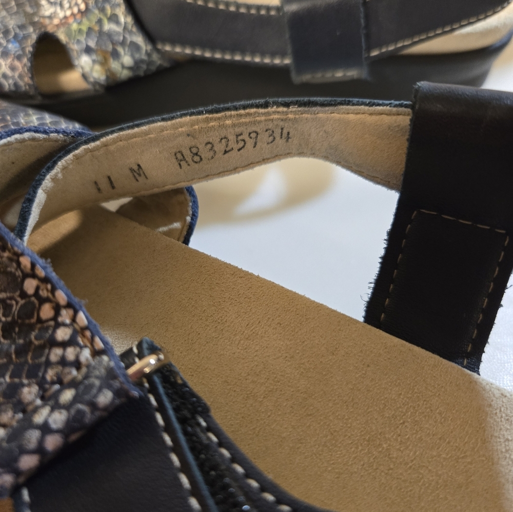 SAS: Stylish Black and Blue Sandals - Picture 5 of 6